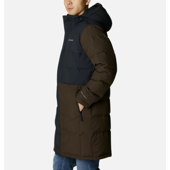 Columbia Men's Toyama Pass™ Down Parka Black, Cordovan Selected - Image 3