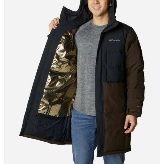 Columbia Men's Toyama Pass™ Down Parka Black, Cordovan Selected - Image 5