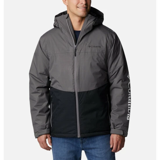 Columbia Men's Point Park™ Insulated Jacket - Tall Black, Cordovan, Ancient Fossil Selected - Image 9