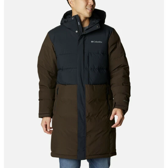 Columbia Men's Toyama Pass™ Down Parka Black, Cordovan Selected - Image 8