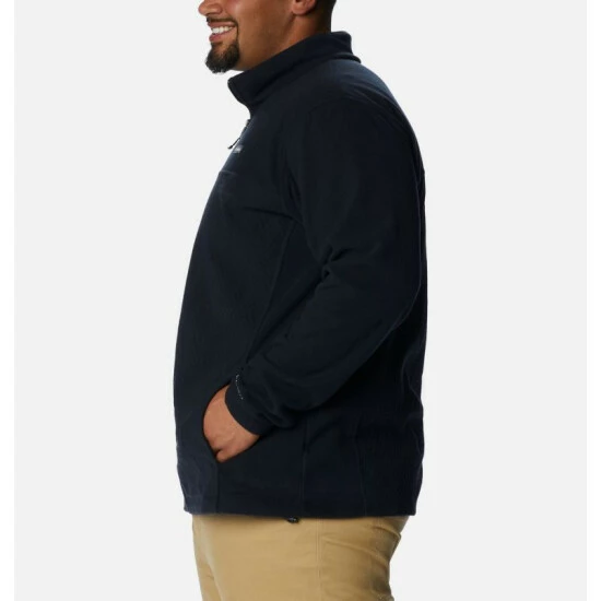 Columbia Men's Overlook Trail™ Full Zip Jacket - Big Black Selected - Image 3