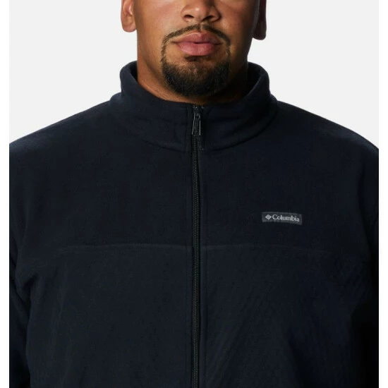 Columbia Men's Overlook Trail™ Full Zip Jacket - Big Black Selected - Image 4