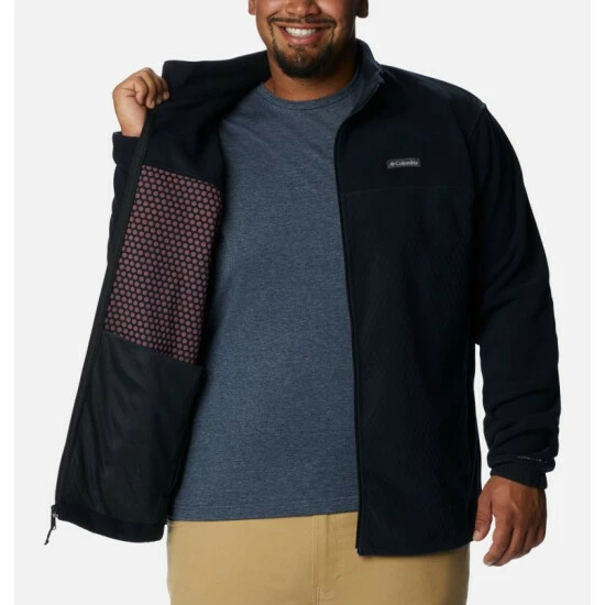 Columbia Men's Overlook Trail™ Full Zip Jacket - Big Black Selected - Image 5