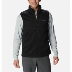 Columbia Men's PFG Terminal™ Stretch Softshell Vest Black Selected