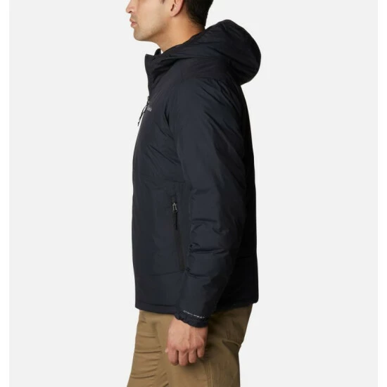 Columbia Men's Reno Ridge™ Hooded Insulated Jacket Black Selected - Image 3