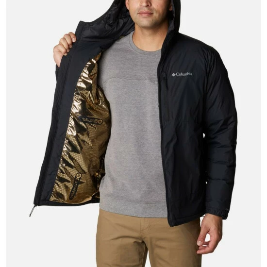 Columbia Men's Reno Ridge™ Hooded Insulated Jacket Black Selected - Image 5