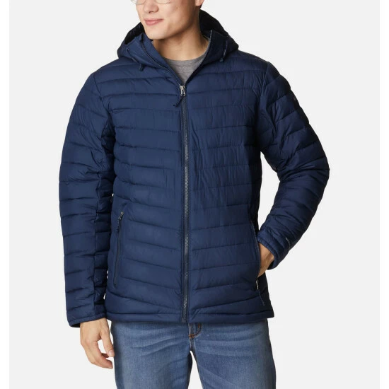 Columbia Men's Slope Edge™ Hooded Insulated Jacket Collegiate Navy - Image 12