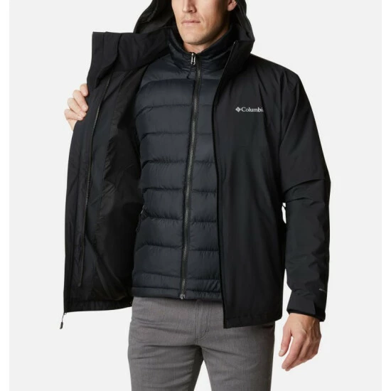 Columbia Men's Cascade Peak™ IV Interchange Jacket Stone Green, Shark - Image 5