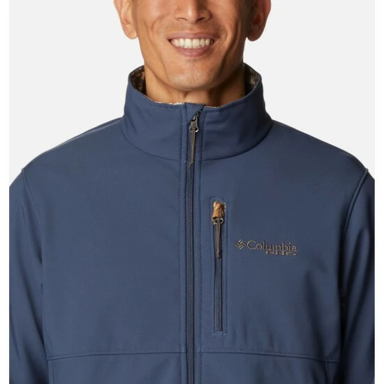 Columbia Men’s PHG Ascender™ Softshell Jacket Zinc, Rt Edge Selected - Image 4