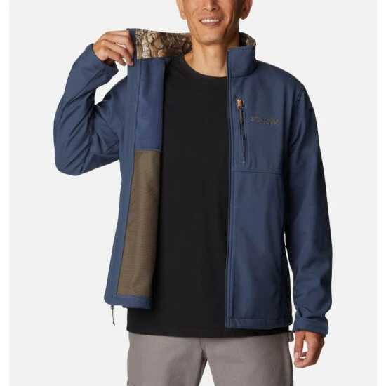 Columbia Men’s PHG Ascender™ Softshell Jacket Zinc, Rt Edge Selected - Image 5