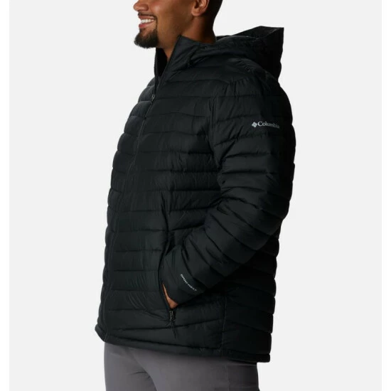 Columbia Men's Slope Edge™ Hooded Insulated Jacket - Big Columbia Grey - Image 3