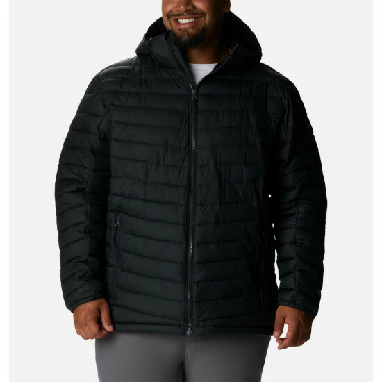 Columbia Men's Slope Edge™ Hooded Insulated Jacket - Big Columbia Grey - Image 8
