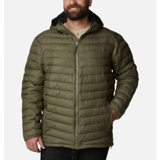 Columbia Men's Slope Edge™ Hooded Insulated Jacket - Big Columbia Grey - Image 10