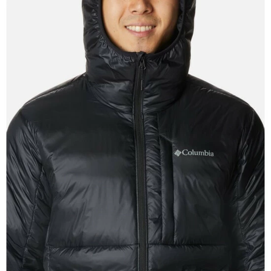 Columbia Men's Infinity Summit™ Omni-Heat™ Infinity Double Wall™ Down Hooded Jacket Black Selected - Image 4