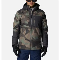 Columbia Men's Timberturner™ II Ski Jacket Cypress Mod Camo Print, Shark Selected