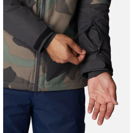 Columbia Men's Timberturner™ II Ski Jacket Cypress Mod Camo Print, Shark Selected - Image 8