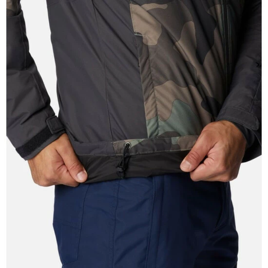 Columbia Men's Timberturner™ II Ski Jacket Cypress Mod Camo Print, Shark Selected - Image 9