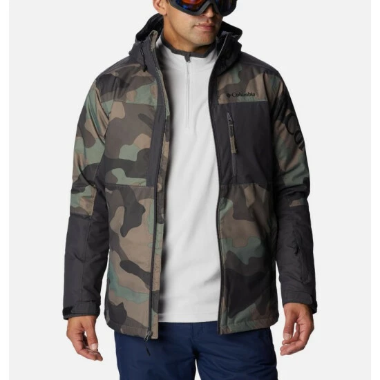 Columbia Men's Timberturner™ II Ski Jacket Cypress Mod Camo Print, Shark Selected - Image 10