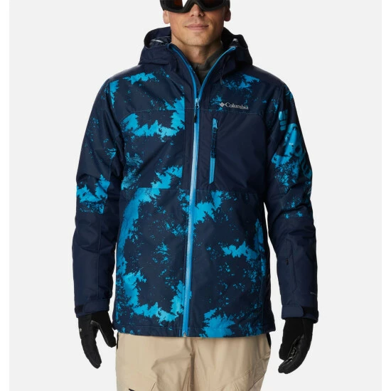 Columbia Men's Timberturner™ II Ski Jacket Cypress Mod Camo Print, Shark Selected - Image 11