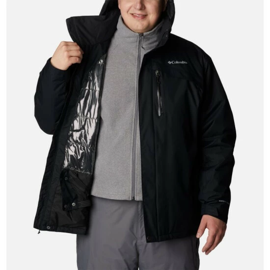 Columbia Men's Last Tracks™ Insulated Ski Jacket - Big Black Selected - Image 5
