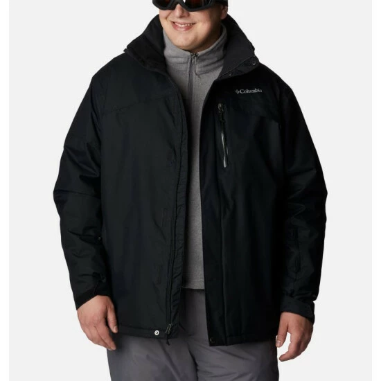 Columbia Men's Last Tracks™ Insulated Ski Jacket - Big Black Selected - Image 13