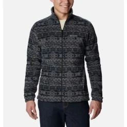 Columbia Men’s Steens Mountain™ Printed Fleece Jacket Black Mod Camo