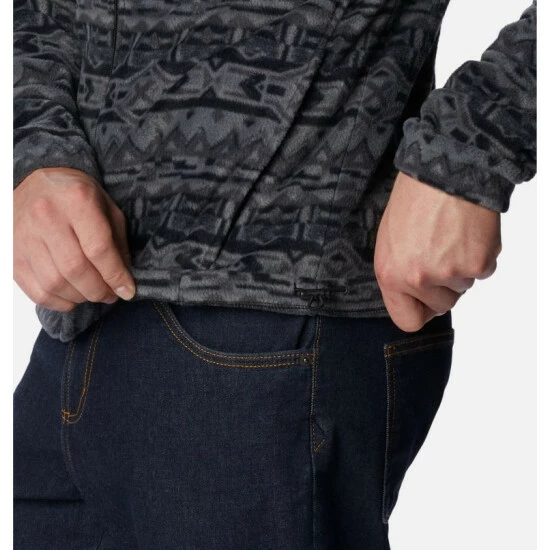 Columbia Men’s Steens Mountain™ Printed Fleece Jacket Black Mod Camo - Image 6