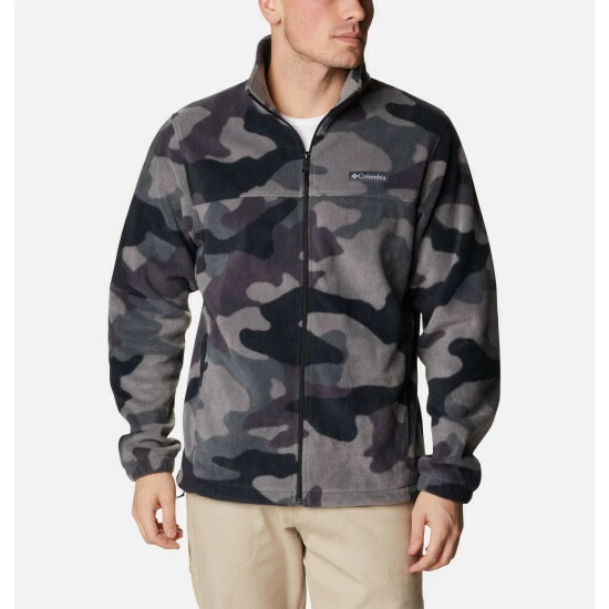 Columbia Men’s Steens Mountain™ Printed Fleece Jacket Black Mod Camo - Image 10