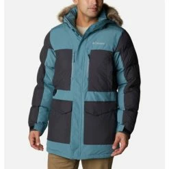Columbia Men's Marquam Peak Fusion™ Omni-Heat™ Infinity Insulated Parka - Tall Collegiate Navy, Black