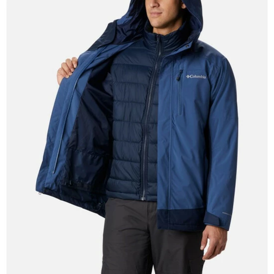 Columbia Men's Lhotse™ III Interchange Jacket Stone Green, Shark - Image 5